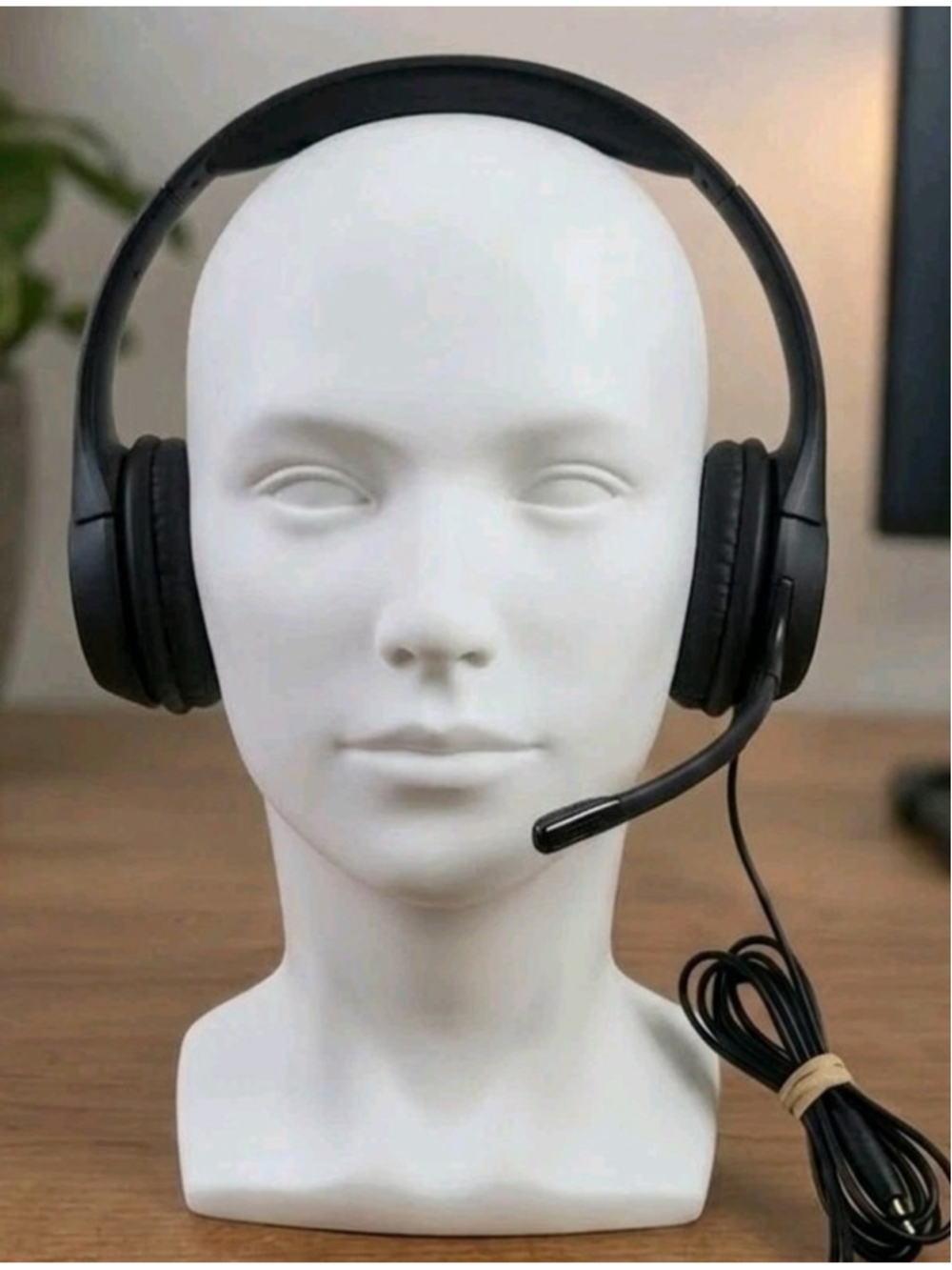 Plantronics .Audio 355 Stereo Headset Wired Noise Canceling Mic PC Laptop 3.5mm